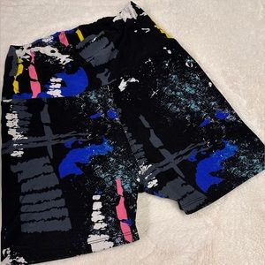 MULTI COLORED GYM SHORTS